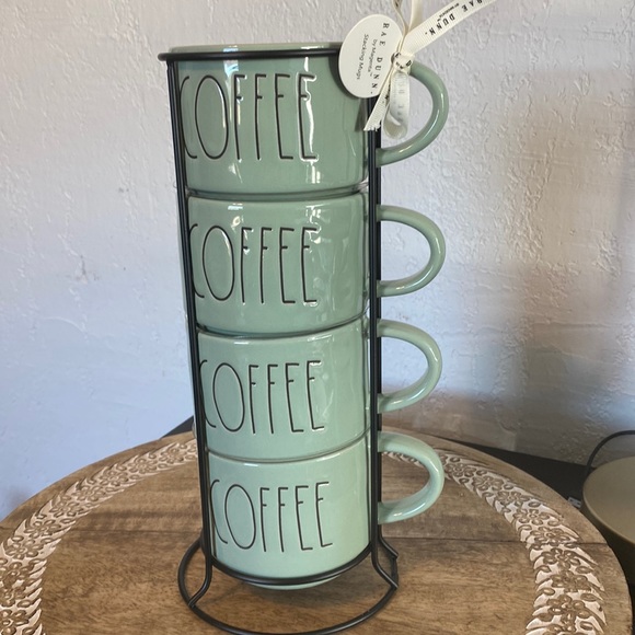 Rae Dunn Accessories - Rae Dunn COFFEE Stacking Mugs